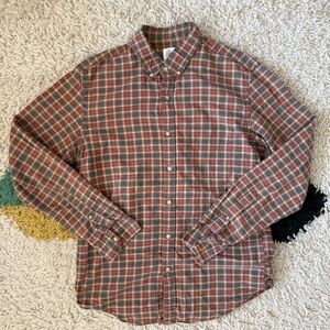 J. Crew Multicolor Plaid Button Up Shirt (medium - slim)